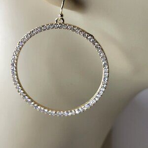 Gold Tone Round Earrings
